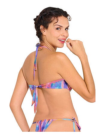 Haut maillot de bain bandeau préformé sans armatures JERSEY