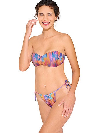 Haut maillot de bain bandeau préformé sans armatures JERSEY