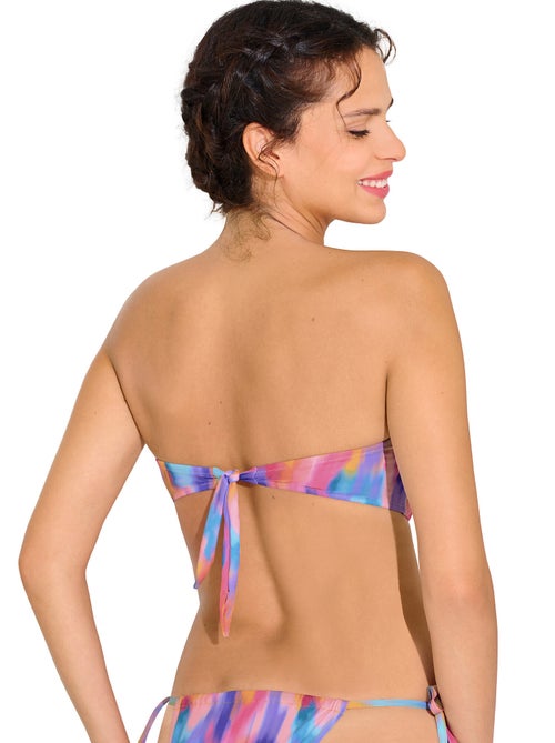 Haut maillot de bain bandeau préformé sans armatures JERSEY - Kiabi