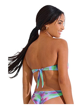 Haut maillot de bain bandeau préformé sans armatures JERSEY