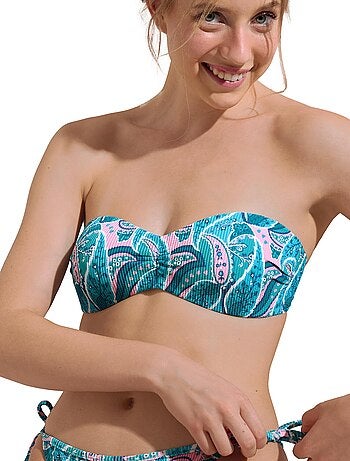 Haut maillot de bain bandeau préformé sans armatures Kavala