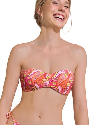 Haut maillot de bain bandeau préformé sans armatures Kavala