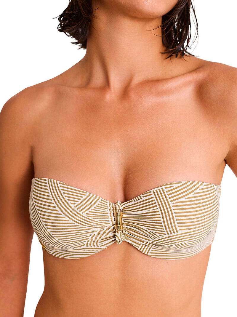 Haut maillot de bain bandeau REVERIE Blanc - Kiabi