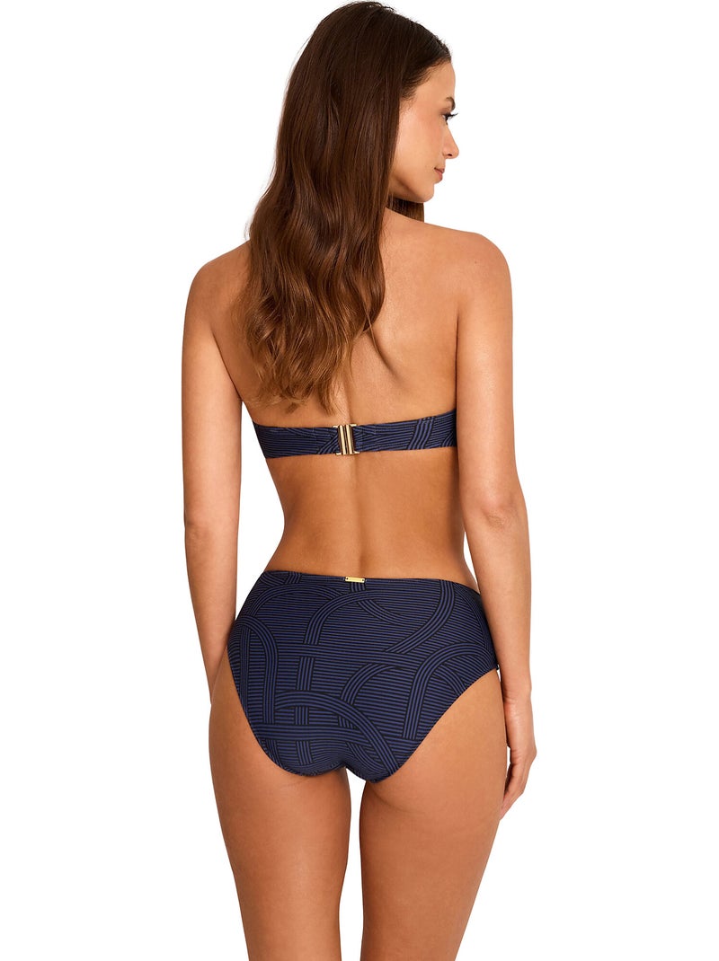 Haut maillot de bain bandeau REVERIE Bleu marine - Kiabi