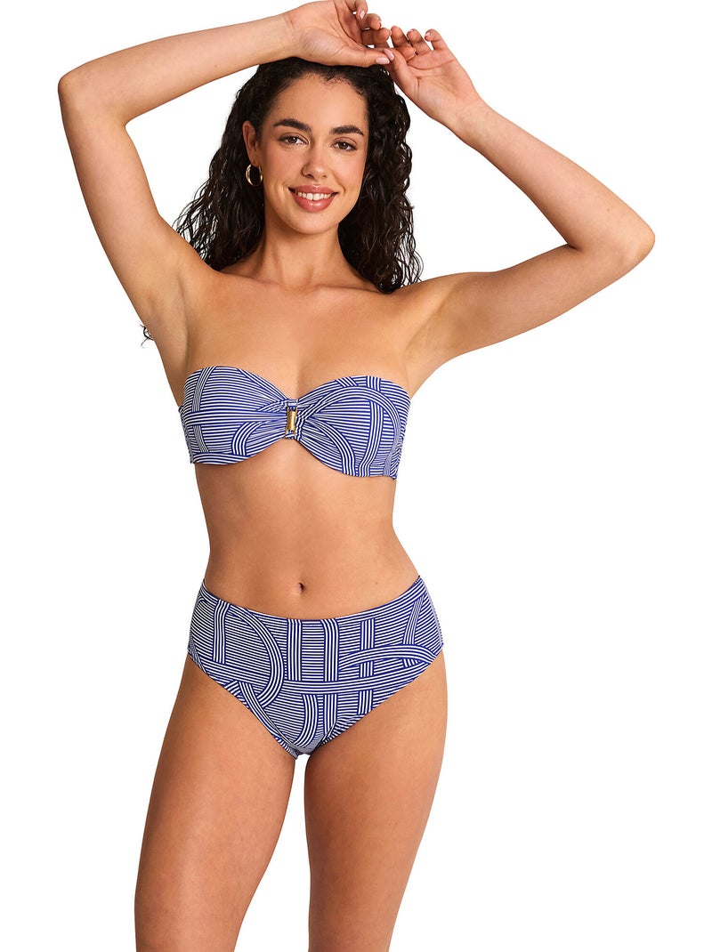 Haut maillot de bain bandeau REVERIE Bleu - Kiabi