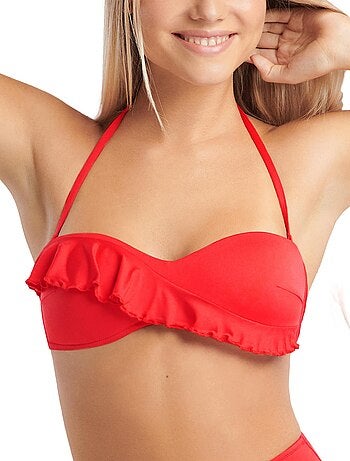 Haut maillot de bain bandeau sans armatures Kenya