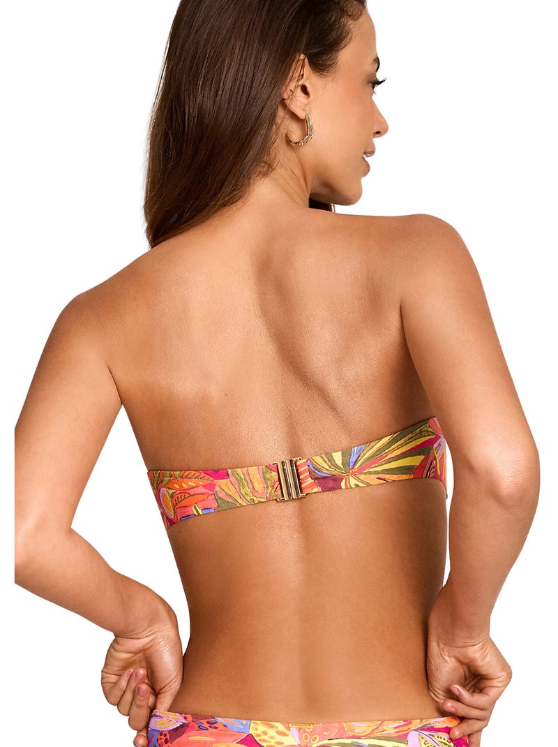 Haut maillot de bain bandeau SUNSET Orange - Kiabi