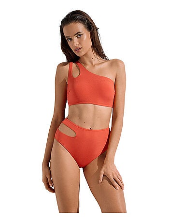 Haut maillot de bain brassière asymétrique sans armatures Normandie