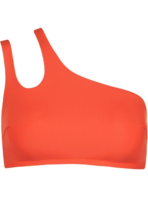 Haut maillot de bain brassière asymétrique sans armatures normandie - Kiabi