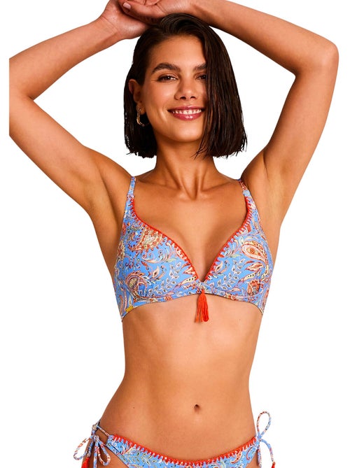 Haut maillot de bain décolleté préformé sans armatures MIRAGE - Kiabi Haut maillot de bain décolleté préformé sans armatures MIRAGE - Kiabi
