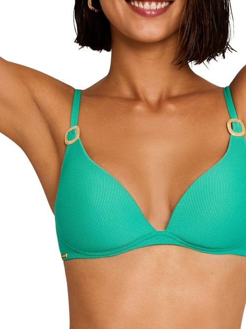 Haut maillot de bain décolleté préformé sans armatures SOLSTICE - Kiabi Haut maillot de bain décolleté préformé sans armatures SOLSTICE - Kiabi