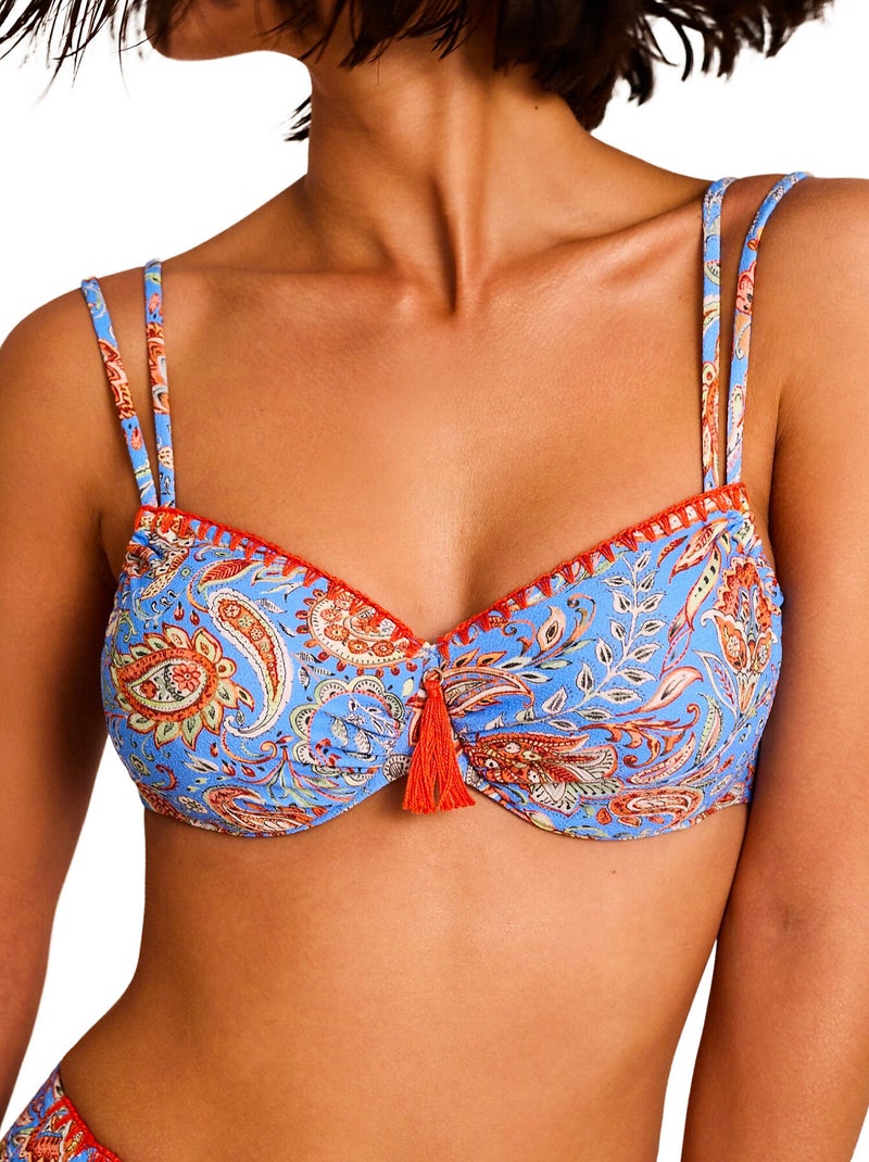 Haut maillot de bain emboîtant MIRAGE Bleu - Kiabi