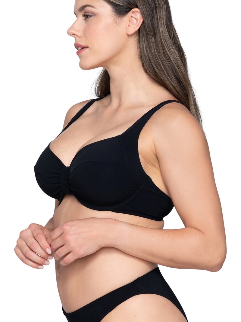 Haut maillot de bain emboîtant non préformé BLUE SENSE Noir - Kiabi