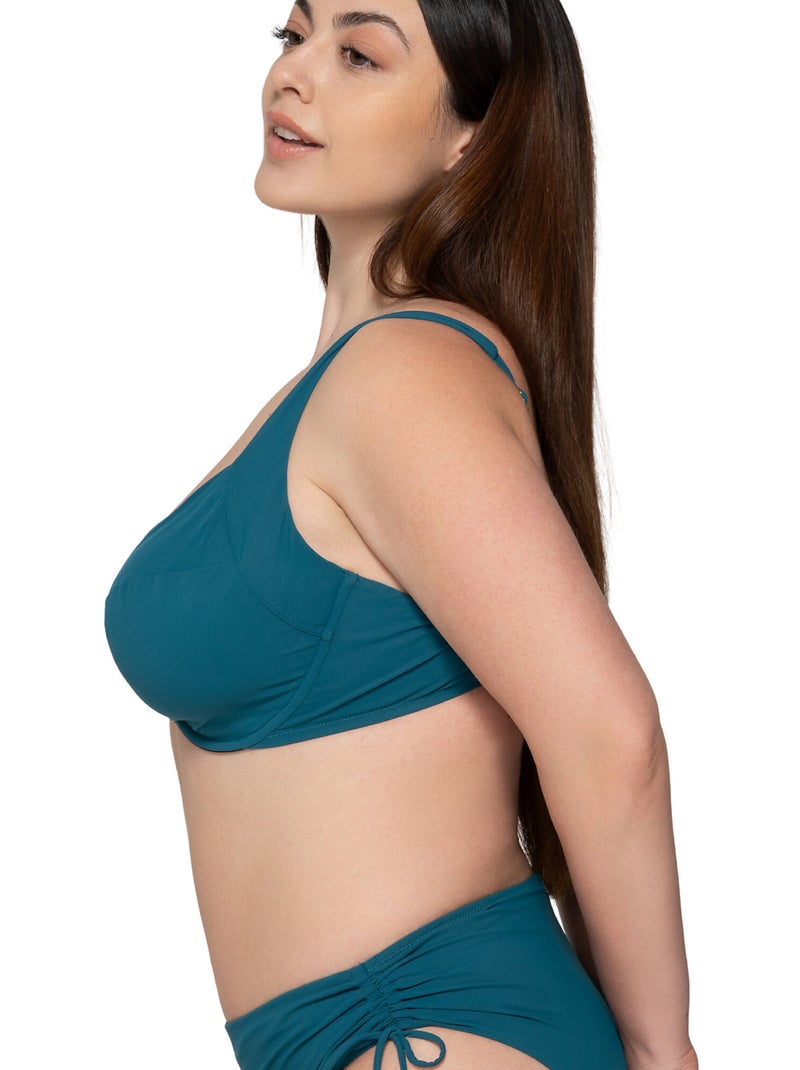 Haut maillot de bain emboîtant non préformé BLUE SENSE Vert - Kiabi