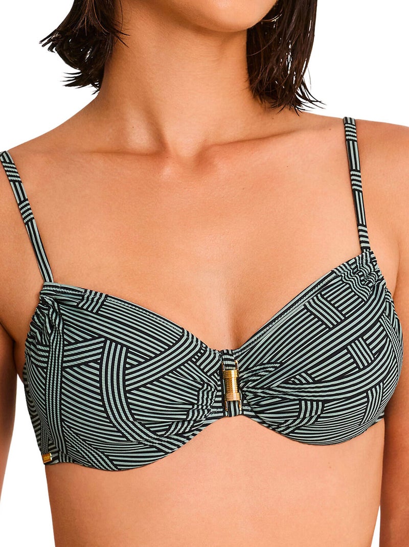 Haut maillot de bain emboîtant REVERIE Vert - Kiabi
