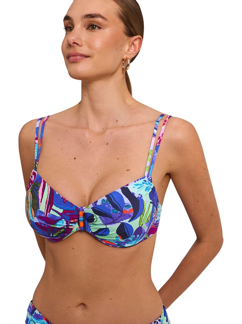 Haut maillot de bain emboîtant SUNSET Bleu - Kiabi
