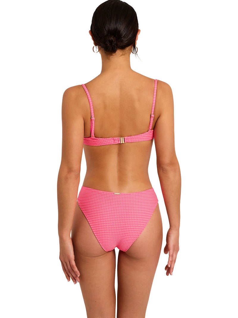 Haut maillot de bain préformé armaturé BIKINI BAY Rose fushia - Kiabi