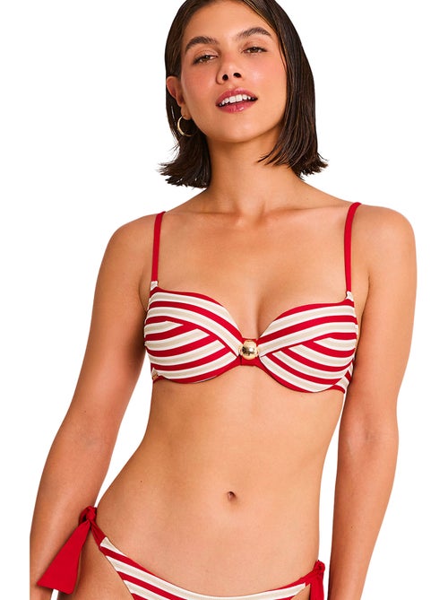 Haut maillot de bain préformé armaturé SAILOR - Kiabi Haut maillot de bain préformé armaturé SAILOR - Kiabi