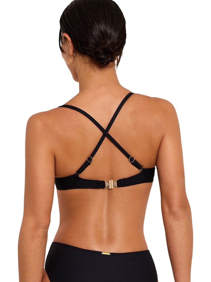 Haut maillot de bain préformé armaturé SOLSTICE Noir - Kiabi