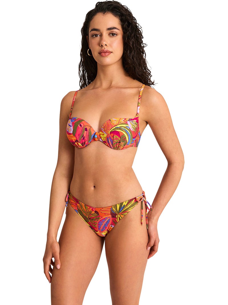 Haut maillot de bain préformé armaturé SUNSET Orange - Kiabi