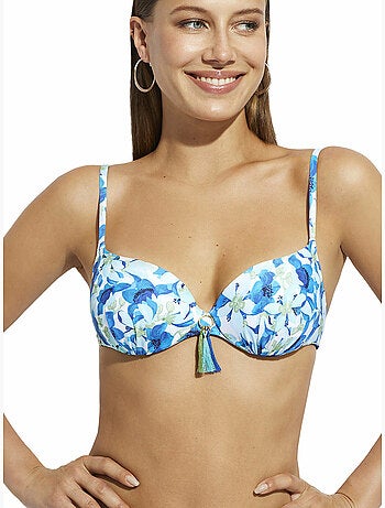 Haut maillot de bain préformé multipositions Rosé