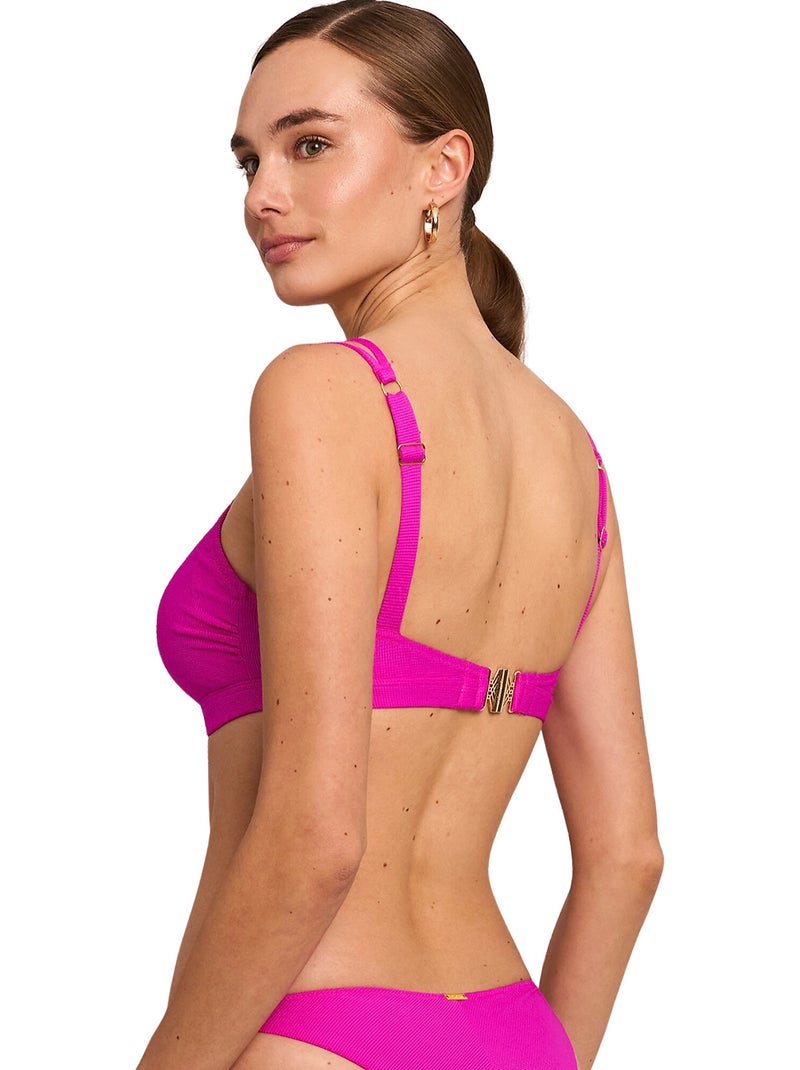 Haut maillot de bain prothétique SOLSTICE Rose fushia - Kiabi
