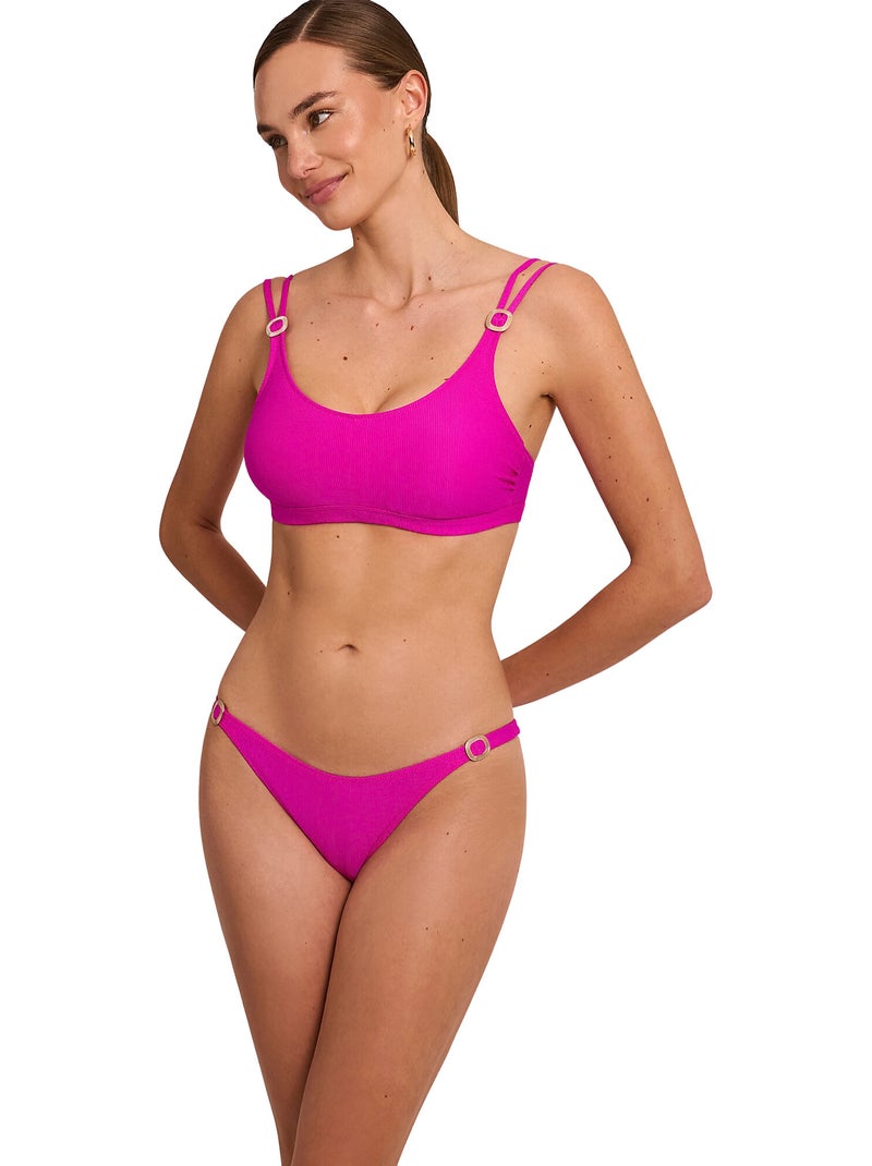Haut maillot de bain prothétique SOLSTICE Rose fushia - Kiabi
