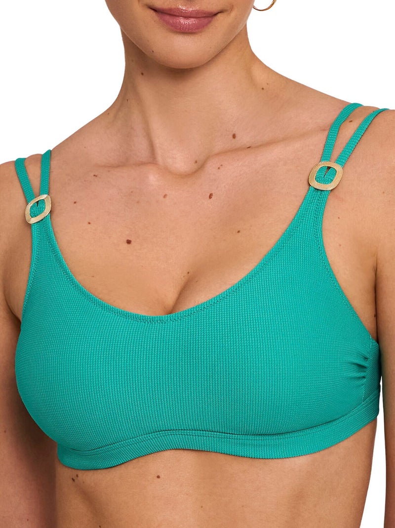Haut maillot de bain prothétique SOLSTICE Vert - Kiabi