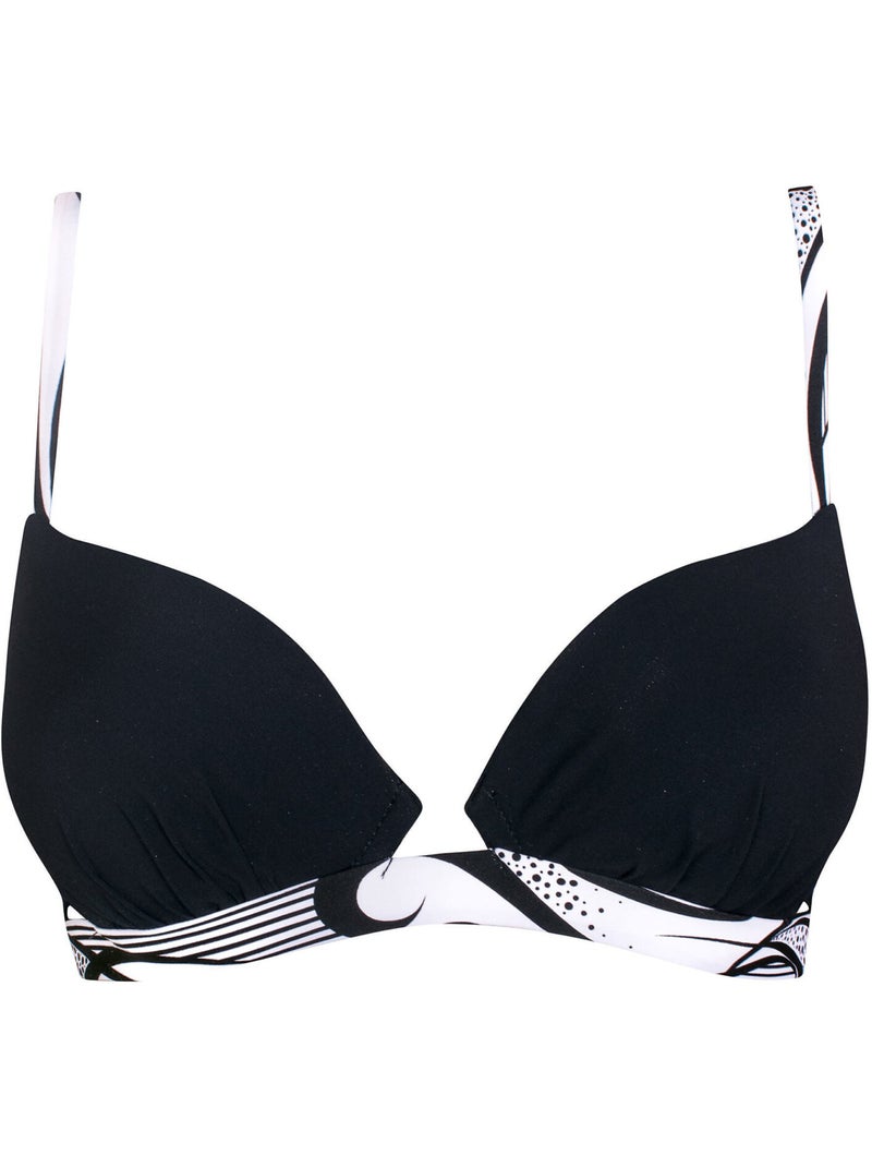 Haut maillot de bain push-up elixir Noir - Kiabi