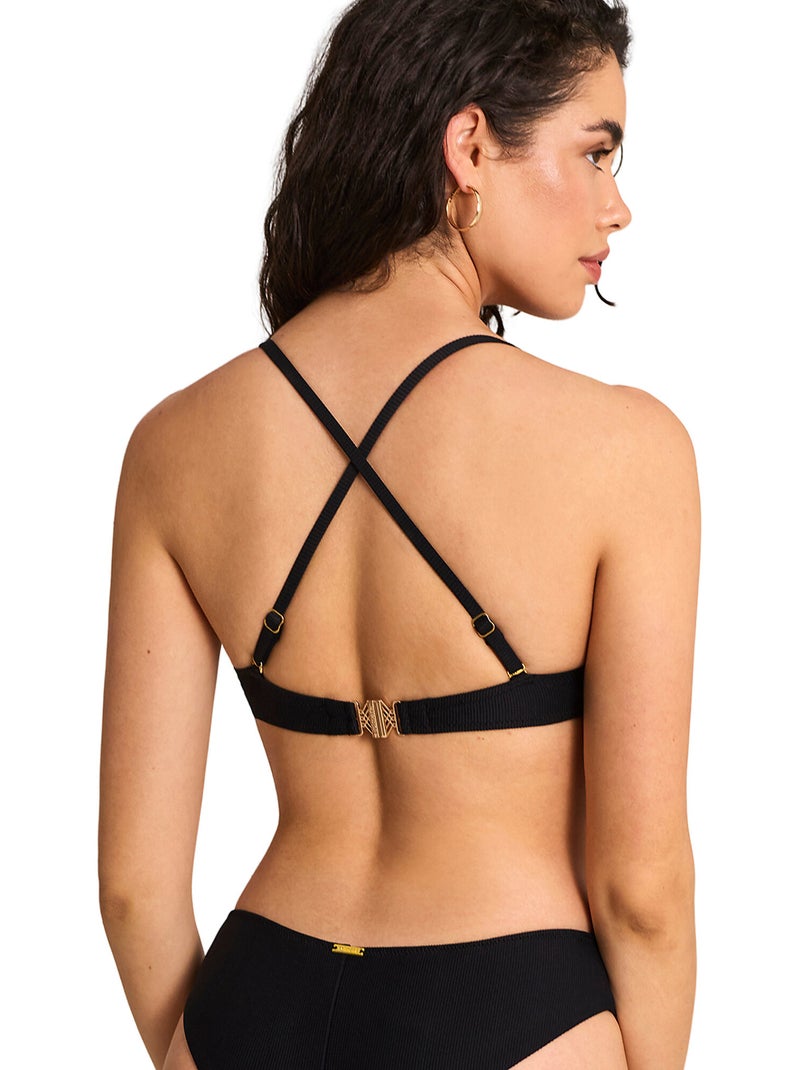 Haut maillot de bain push-up SOLSTICE Noir - Kiabi