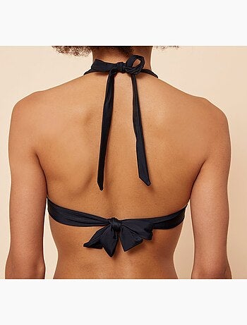 Haut maillot de bain triangle ARIEL Noir