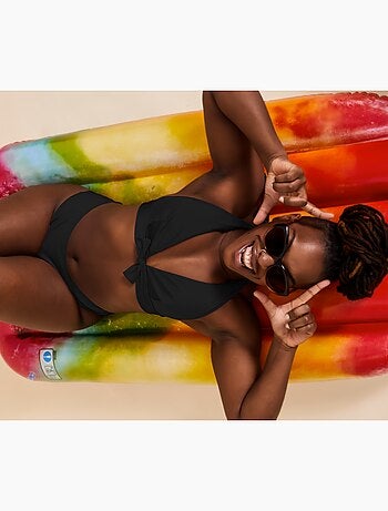 Haut maillot de bain triangle ARIEL Noir