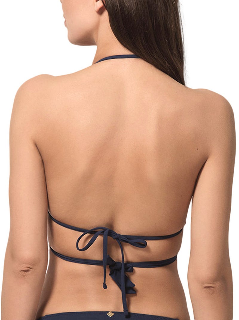 Haut maillot de bain triangle convertible Blue Sense Bleu - Kiabi
