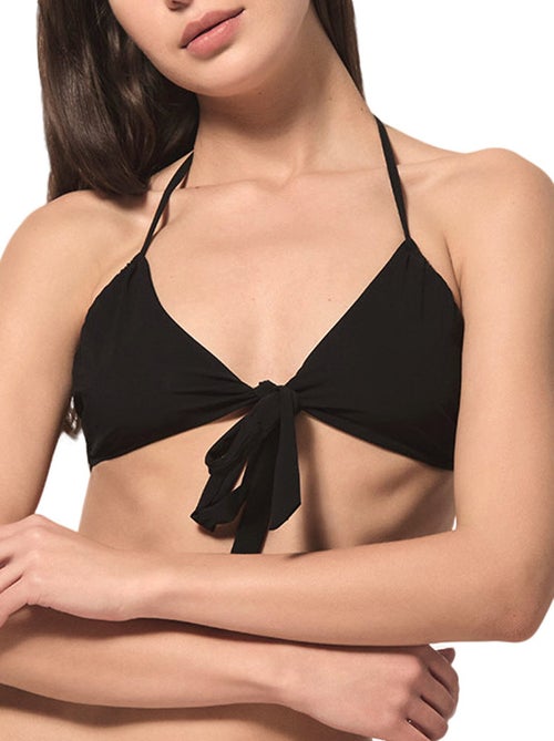 Haut maillot de bain triangle convertible Blue Sense noir - Kiabi