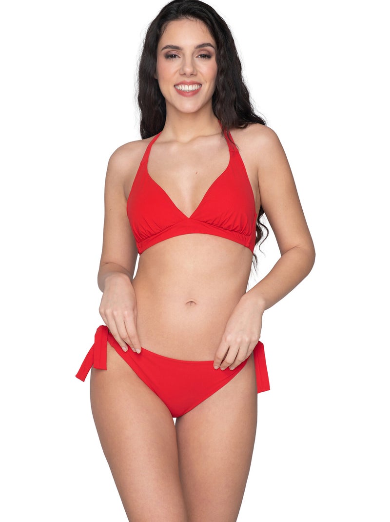 Haut maillot de bain triangle emboîtant BLUE SENSE Rouge - Kiabi