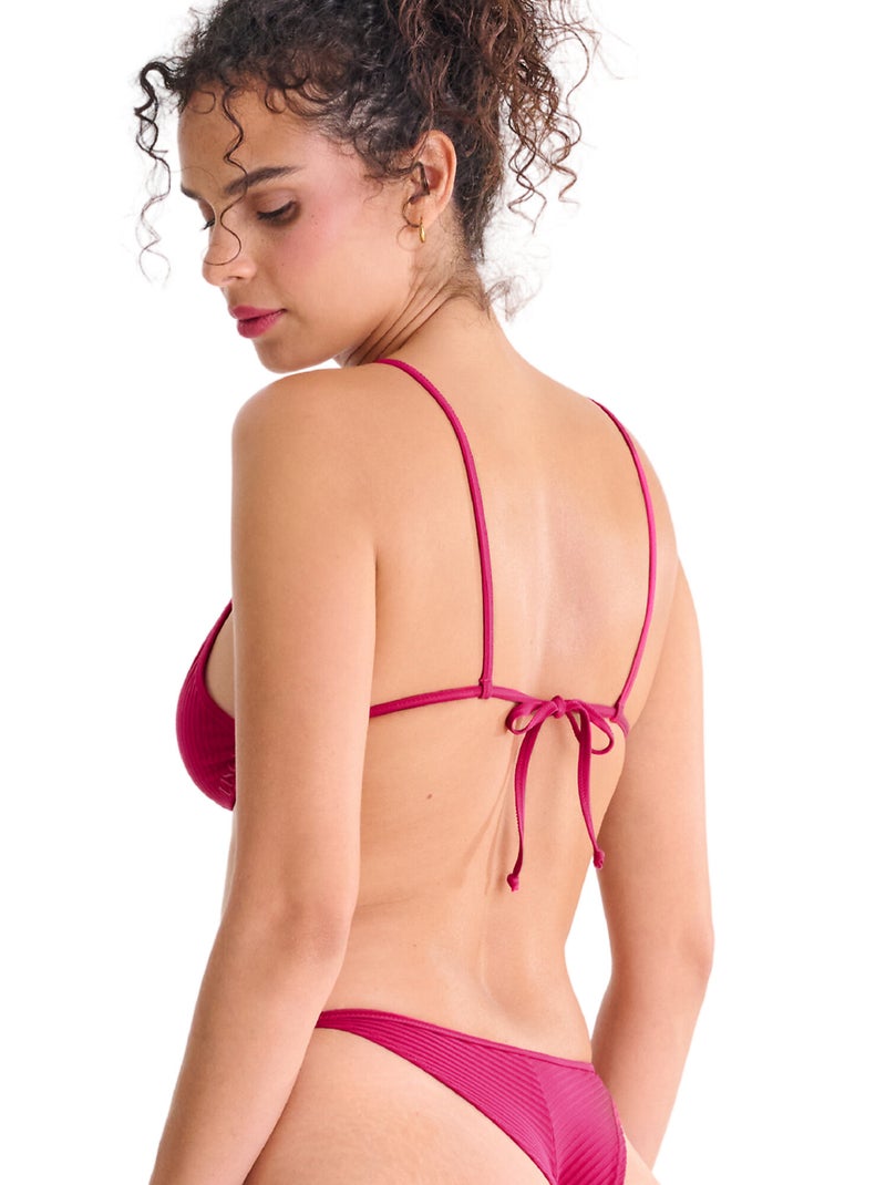 Haut maillot de bain triangle FLORIDA Magenta - Kiabi