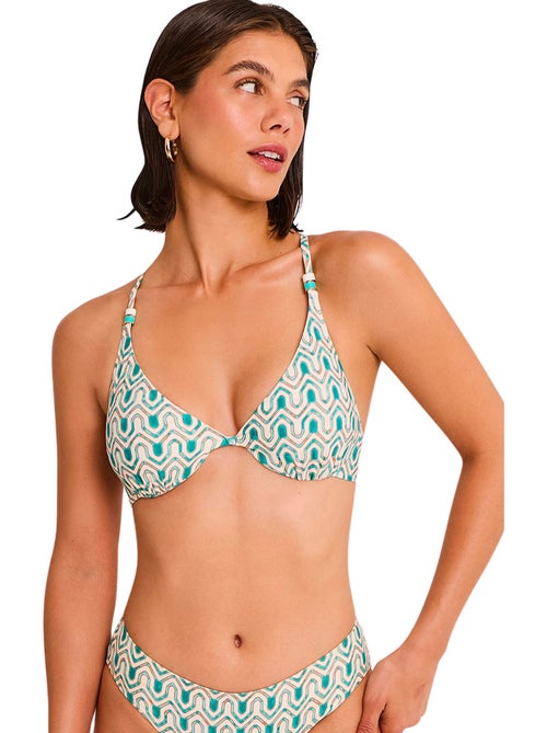 Haut maillot de bain triangle non préformé KALEIDO - Kiabi