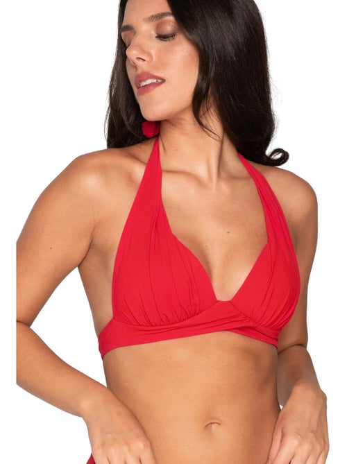 Haut maillot de bain triangle plissé emboîtant BLUE SENSE - Kiabi