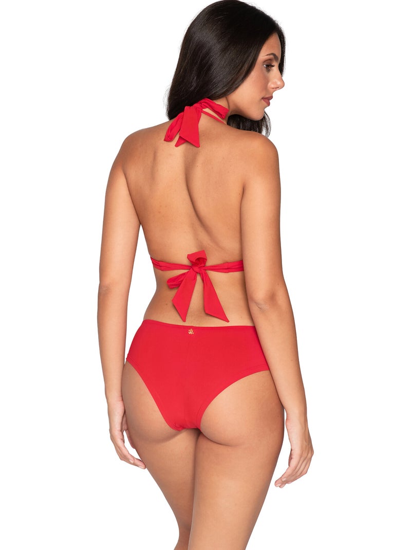Haut maillot de bain triangle plissé emboîtant BLUE SENSE Rouge - Kiabi