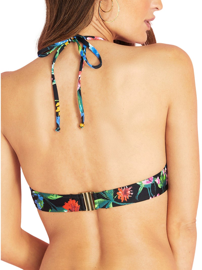 Haut maillot de bain triangle préformé Amalfi Noir - Kiabi