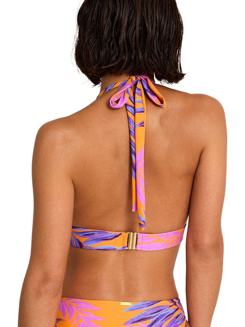 Haut maillot de bain triangle préformé CALYPSO Orange - Kiabi