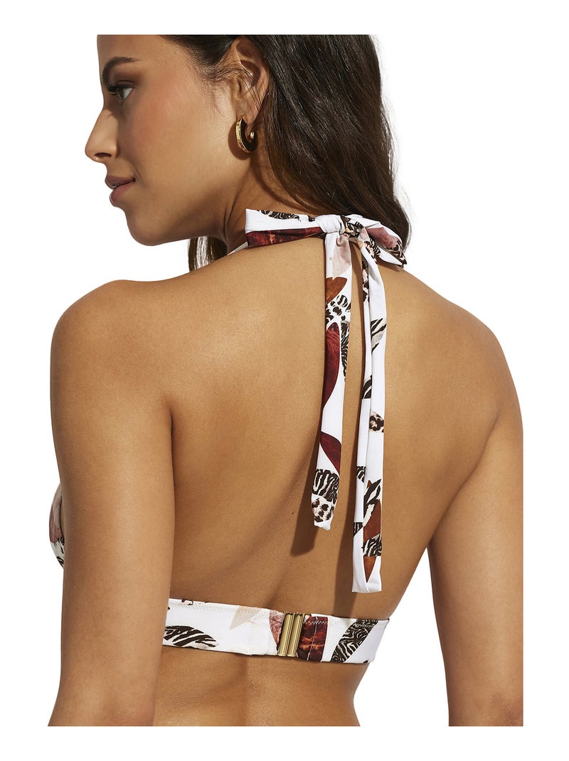 Haut maillot de bain triangle préformé Jamaica Blanc - Kiabi