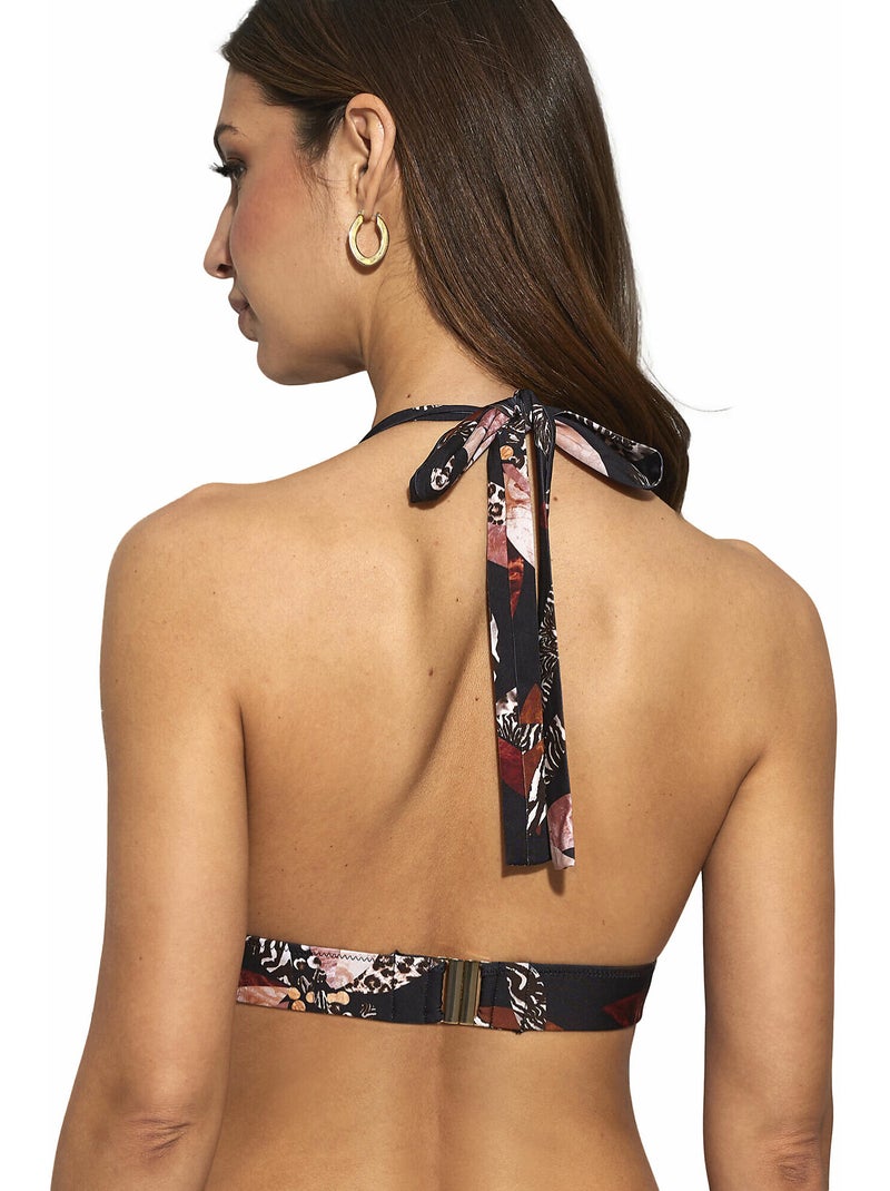 Haut maillot de bain triangle préformé Jamaica Noir - Kiabi