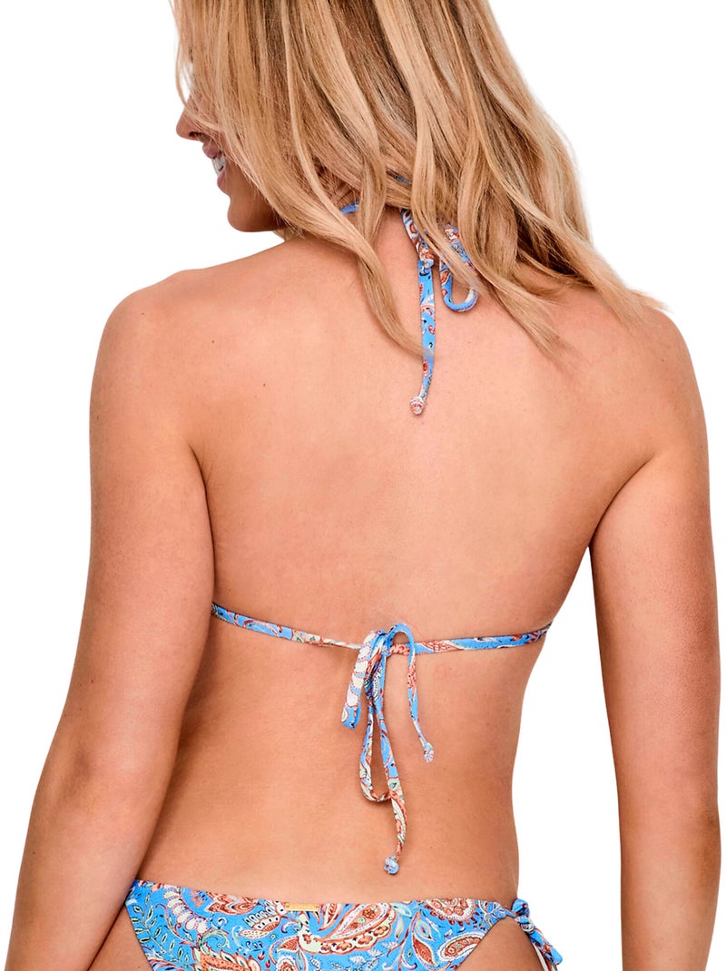 Haut maillot de bain triangle préformé MIRAGE Bleu - Kiabi