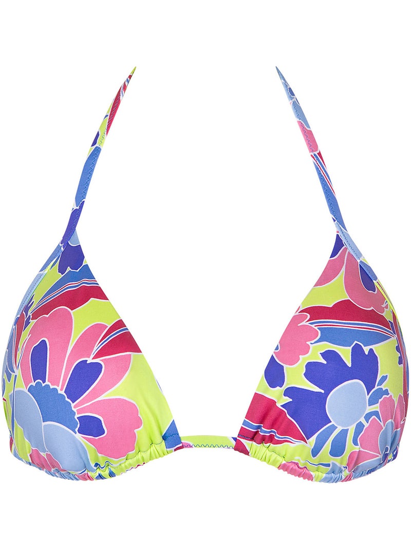 Haut maillot de bain triangle préformé sans armatures Miami Vert - Kiabi