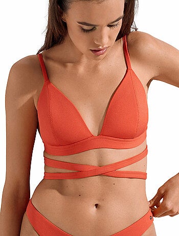 Haut maillot de bain triangle préformé sans armatures Normandie