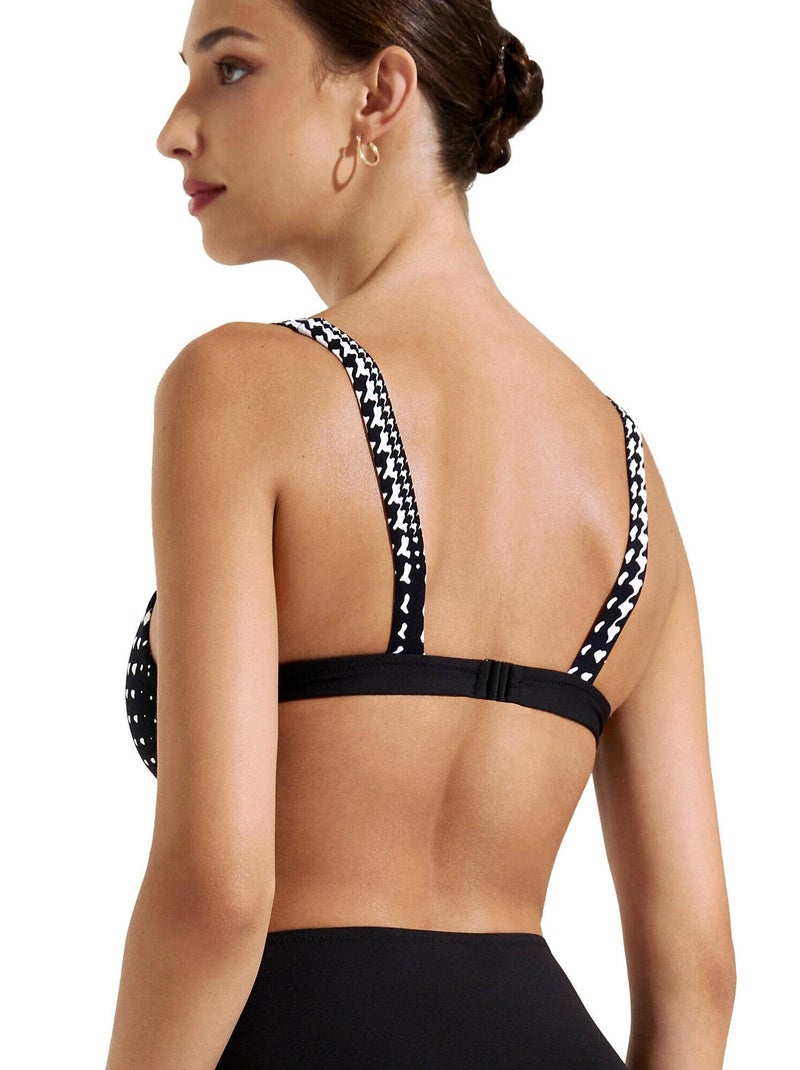 Haut maillot de bain triangle sans armatures Quito Noir - Kiabi