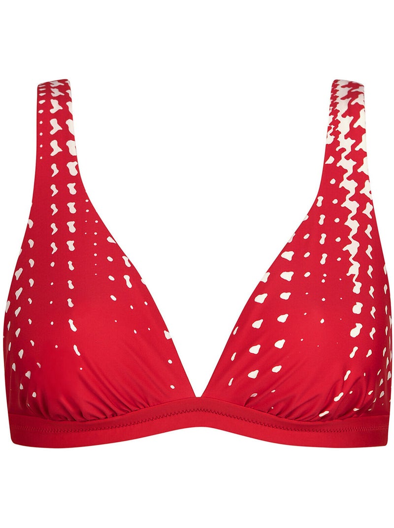 Haut maillot de bain triangle sans armatures quito Rouge - Kiabi
