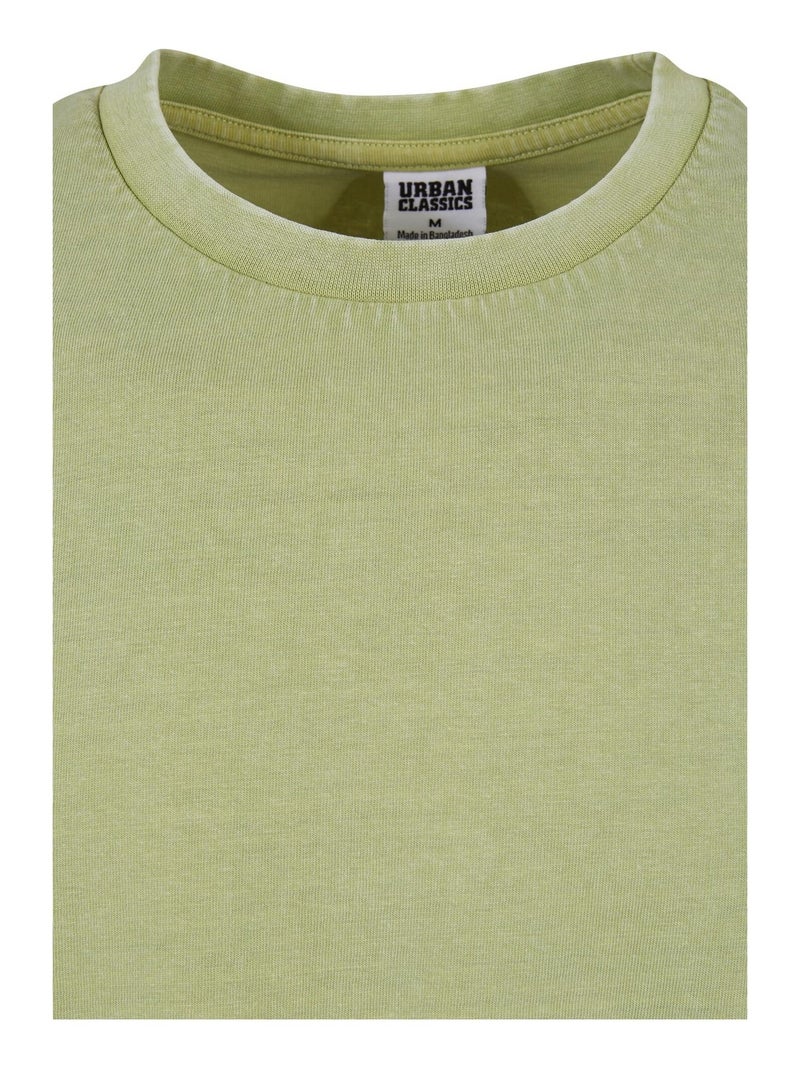 Haut manches longues motif/style délavé à l'acide - urban classics Vert - Kiabi