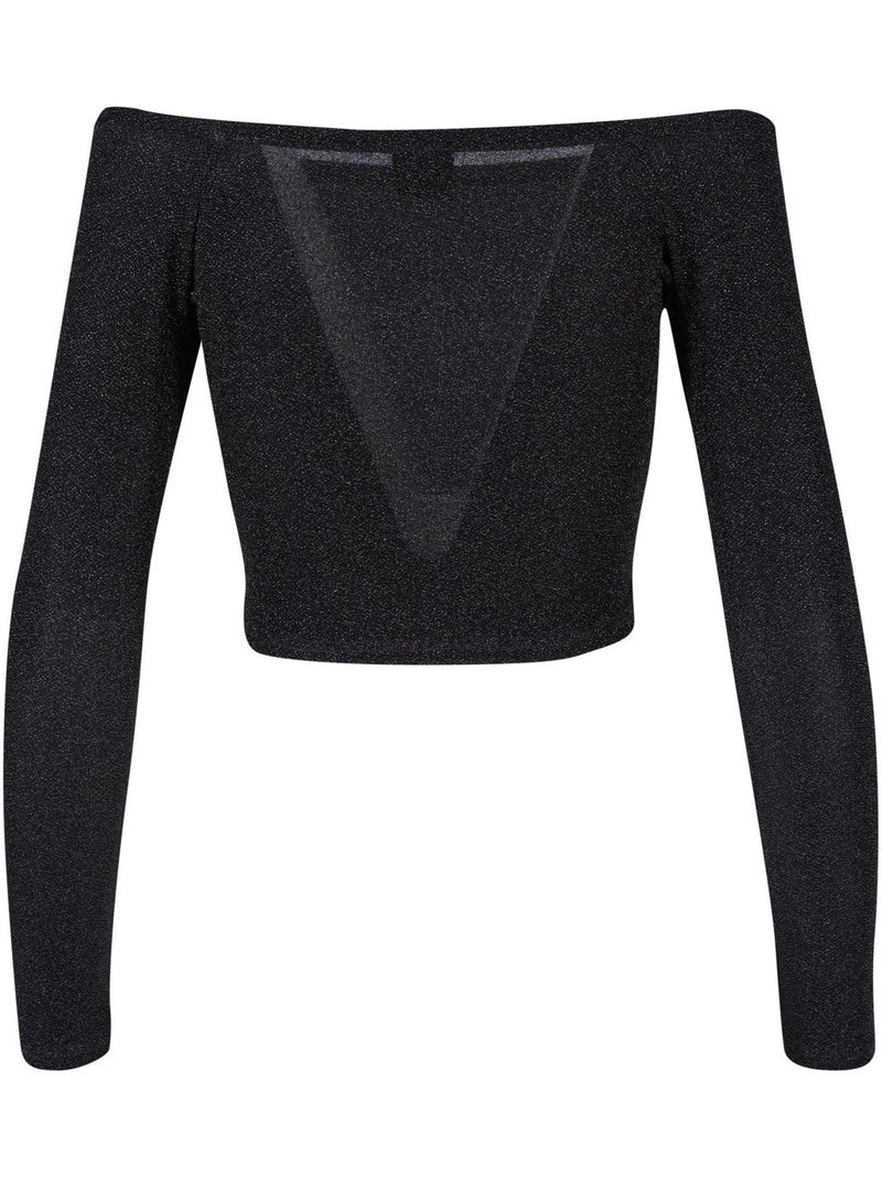 Haut manches longues motif/style paillettes - urban classics Noir - Kiabi